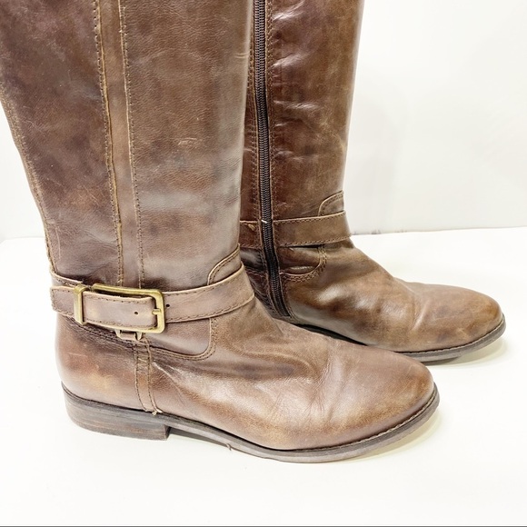 Marc Fisher Aysha Leather Tall Riding Boots - Picture 4 of 11